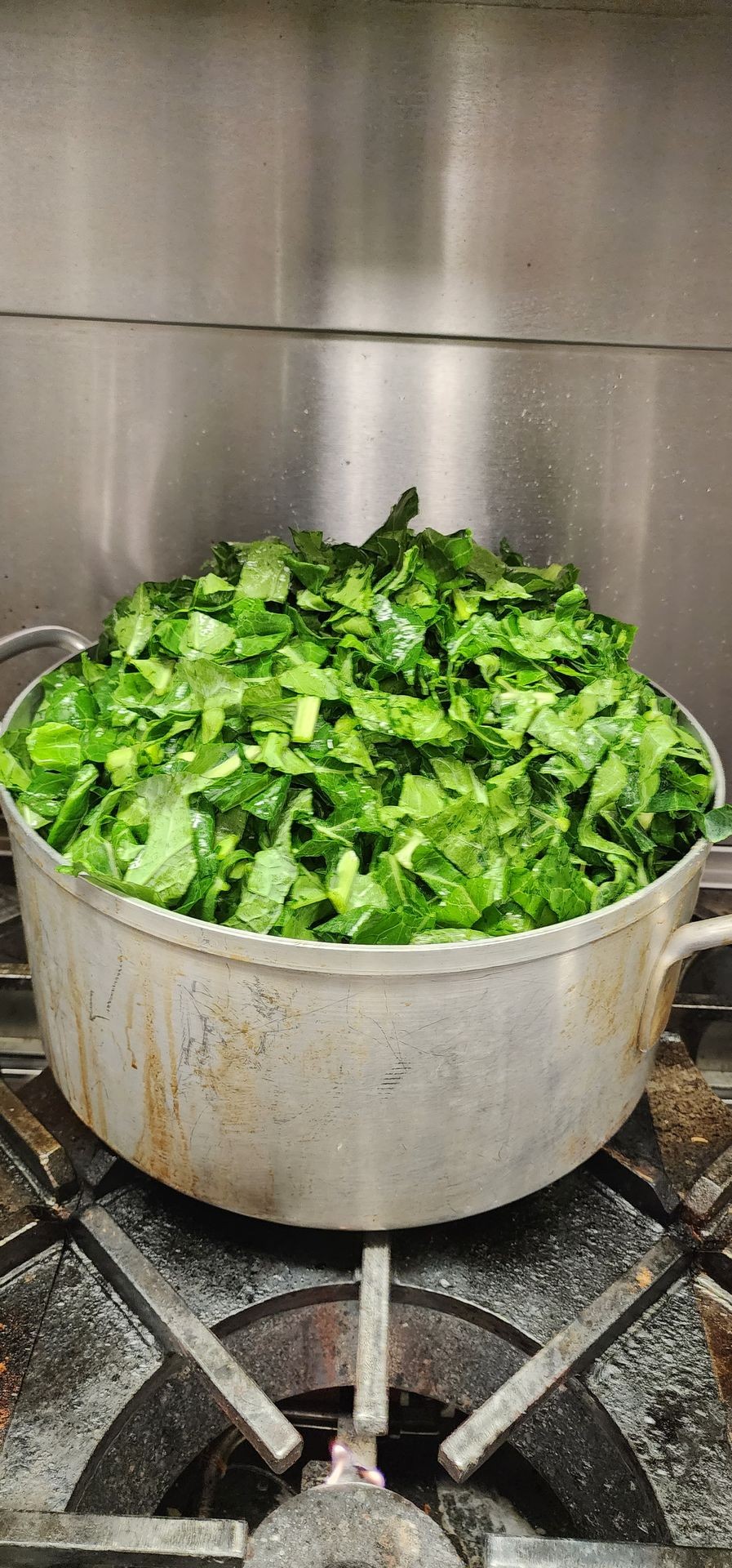 Big pot of greens!